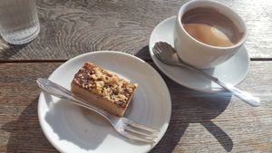 Peanut cashew cheesecake  at Deli Kitchen in Munich