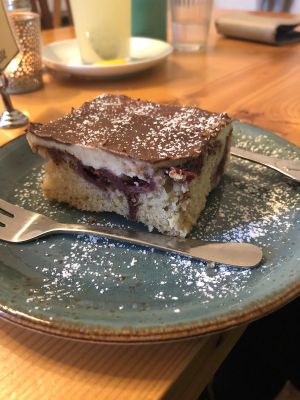 Vegan Donauwelle at Deli Kitchen in Munich