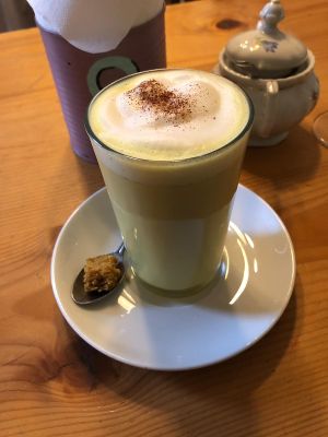 Golden milk at Deli Kitchen in Munich