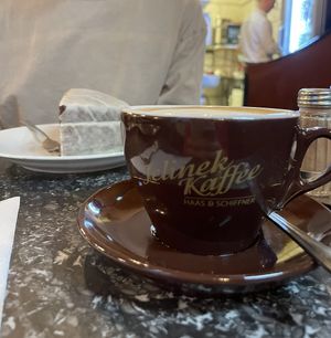 Melange/Cappucino  at Café Jelinek in Vienna