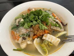 Pho?  at Kaun Im Yok Vegan Restaurant - H&H in Vang Vieng