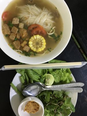 Pho  at Kaun Im Yok Vegan Restaurant - H&H in Vang Vieng