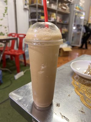 Coffee shake with coconut milkk  at Kaun Im Yok Vegan Restaurant - H&H in Vang Vieng