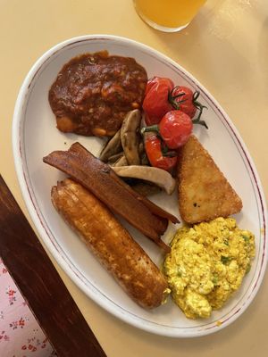 The set veggie #2 (vegan)  at The Breakfast Club - Soho on Berwick St in London