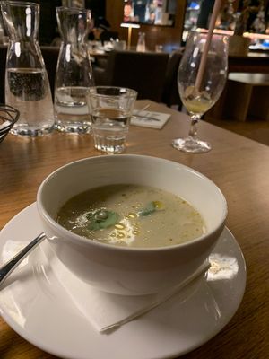 Silly soup with apple   at Rakas in Rovaniemi