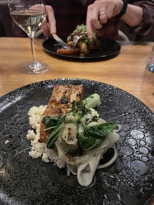  White heat (tofu) & burning fields (chickpea) at Rakas in Rovaniemi