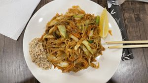Pad Thai (spicy 🌶️)  at Thanaphon Thai Restaurant in Tbilisi