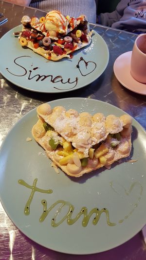 Bottom one is vegan at Tasty Waffel in Goeppingen