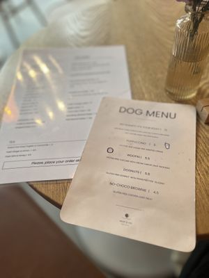 2 menus😄 at Woof & Me in Amsterdam