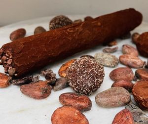 Our vegan cigar at MINA Handmade Chocolates in Sint-genesius-rode