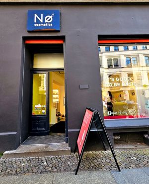 Outside storei at NO Cosmetics in Berlin