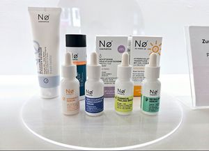 Some of the products at NO Cosmetics in Berlin