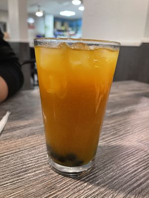 mango iced tea with boba   at Sipz Fusion Cafe - Clairemont Mesa in San Diego