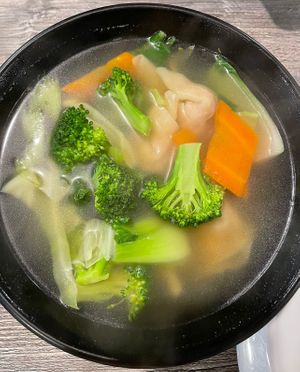 dumpling soup   at Sipz Fusion Cafe - Clairemont Mesa in San Diego