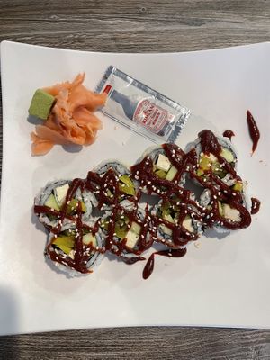 fireworks roll  at Sipz Fusion Cafe - Clairemont Mesa in San Diego