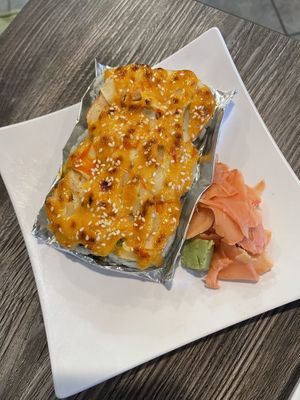 sipz dynamite roll   at Sipz Fusion Cafe - Clairemont Mesa in San Diego