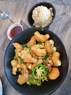 With Brown Rice at Sipz Fusion Cafe - Clairemont Mesa in San Diego