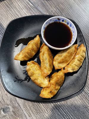 pot stickers (crispy)   at Sipz Fusion Cafe - Clairemont Mesa in San Diego