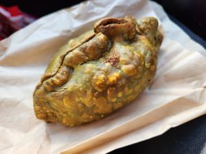 Baby got broc pattie at Likkle Patty Shop in Windsor Locks