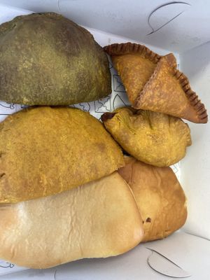 Super Spinach. Oh My Cauli. Lovely Lentil. Curried Chickpea. Coco bread   at Likkle Patty Shop in Windsor Locks