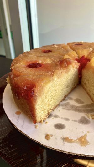 Pineapple Upside Down Cake  at Likkle Patty Shop in Windsor Locks