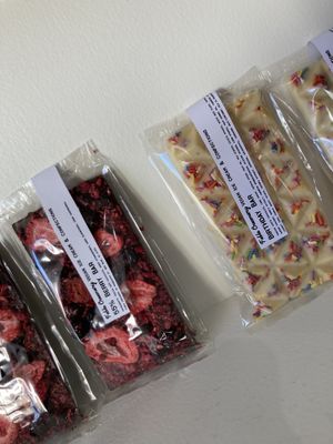 Chocolate bars  at Fable Creamery in Red Bank