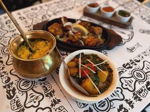 Aloo Saag 青豆蘑菇田園咖喱 at Nepal in Hong Kong Island