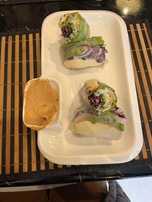 Tofu summer rolls   at Just Pho You in New York City