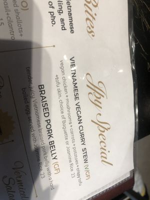 Menu   at Just Pho You in New York City