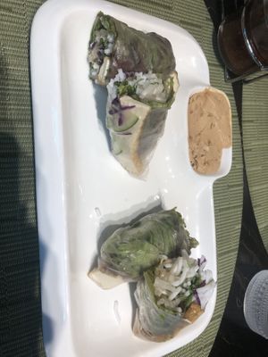Vegan summer roll   at Just Pho You in New York City