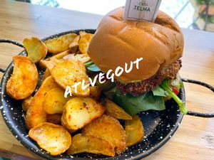Oyster mushroom sandwich   at Casa Telma in Buenos Aires