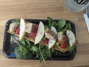 Vegan toast at Casa Telma in Buenos Aires