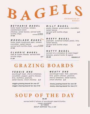 menu  at Hopefully Coffee in Shrewsbury