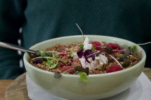 Baked berry Crumble   at Fourth Chapter in Prahran
