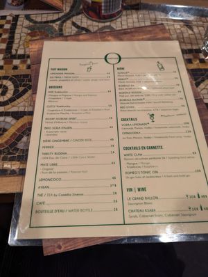 Drinks menu #Veganuary at Omnivore - St Denis in Montreal