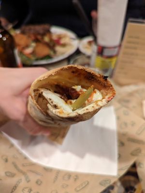 Potato sandwich- a little smal but delicious, I had 2 at Omnivore - St Denis in Montreal