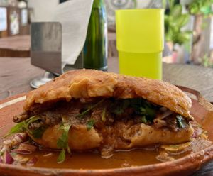 Torta ahogada  #Veganuary at VeganTaco in Guadalajara