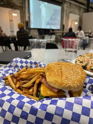 Great Western Cheeseburger and Straight cut fries  at Vuture Food in Salt Lake City