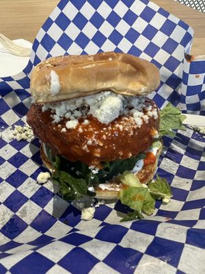 Spicy Blue Cheese Chickun Sandwich  at Vuture Food in Salt Lake City