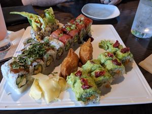 Vegan sushi! at Blue Sushi Sake Grill - Wright Plaza in Omaha