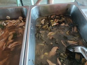 Cafetera trays of food at Amon J - อมรเจ in Rayong