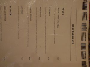 Vegan section at Makula in Munich