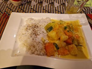 Yam curry at Makula in Munich