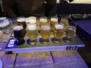 Beer tasting board   at BRLO in Berlin