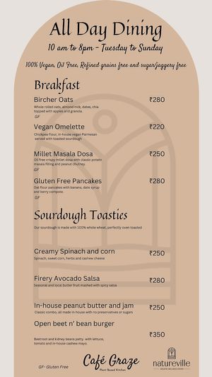  at Cafe Graze - Plant Based Kitchen by Natureville in Bangalore