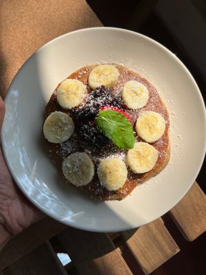 Gluten Free Pancakes - NO OIL at Cafe Graze - Plant Based Kitchen by Natureville in Bangalore