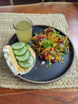 Chaat platter at Cafe Graze - Plant Based Kitchen by Natureville in Bangalore