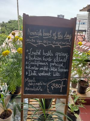 Daily menu at Cafe Graze - Plant Based Kitchen by Natureville in Bangalore