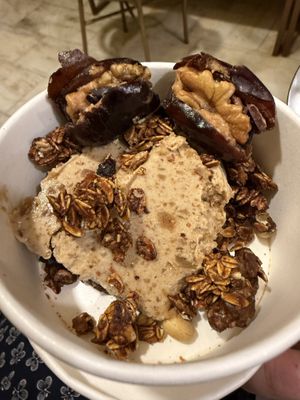 Ice cream & additional ‘snickers bites’   at Cafe Graze - Plant Based Kitchen by Natureville in Bangalore