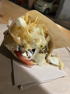 Green wrap  at Veganato in Crete